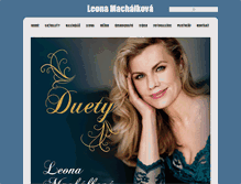 Tablet Screenshot of leonamachalkova.cz